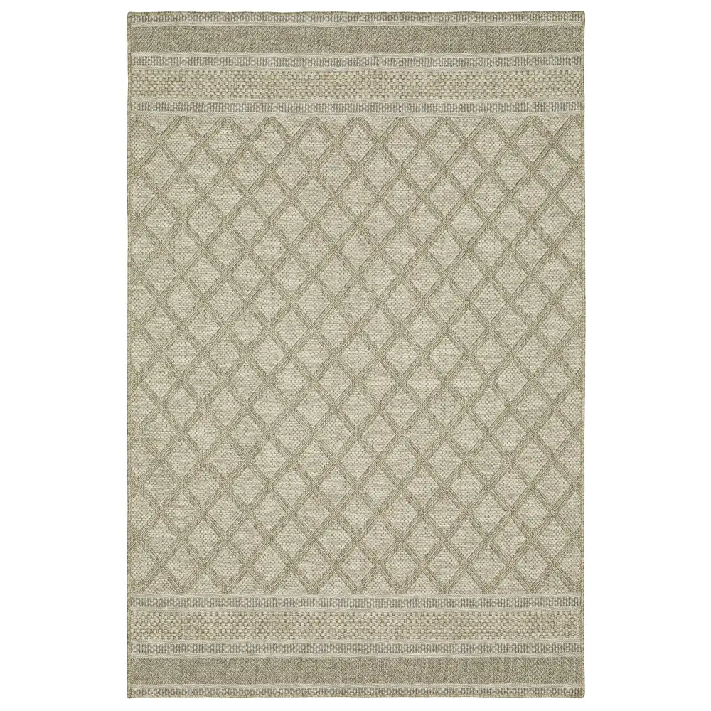 Tortuga TR10A Beige/ Black Indoor/Outdoor Area Rug - 5'3