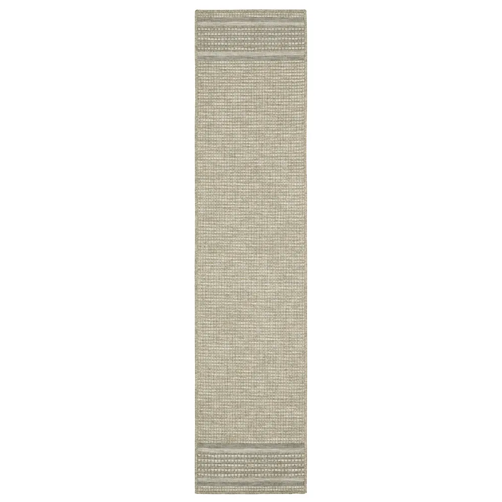 Tortuga TR07A Beige/ Black Indoor/Outdoor Area Rug - 1'10