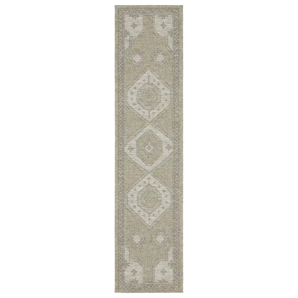 Tortuga TR08A Beige/ Black Indoor/Outdoor Area Rug - 1'10