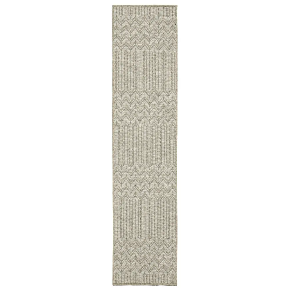 Tortuga TR09A Beige/ Black Indoor/Outdoor Area Rug - 1'10