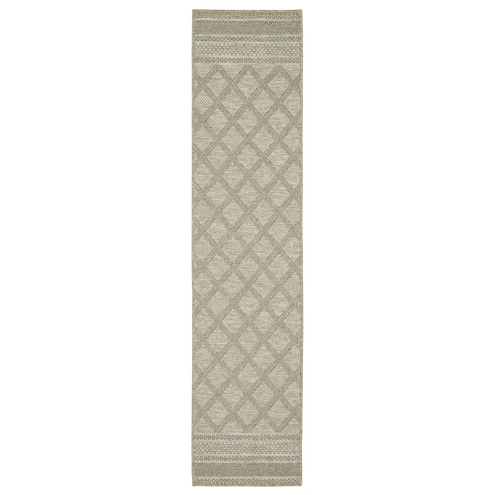 Tortuga TR10A Beige/ Black Indoor/Outdoor Area Rug - 1'10