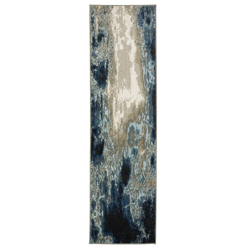Venice 4151Z Blue/ Grey Indoor Area Rug - 2'3