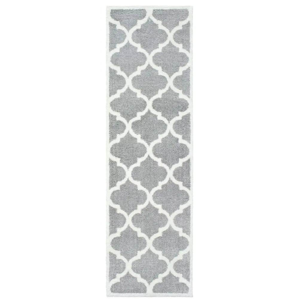 Verona 529H6 Grey/ Ivory Indoor Area Rug - 2'3