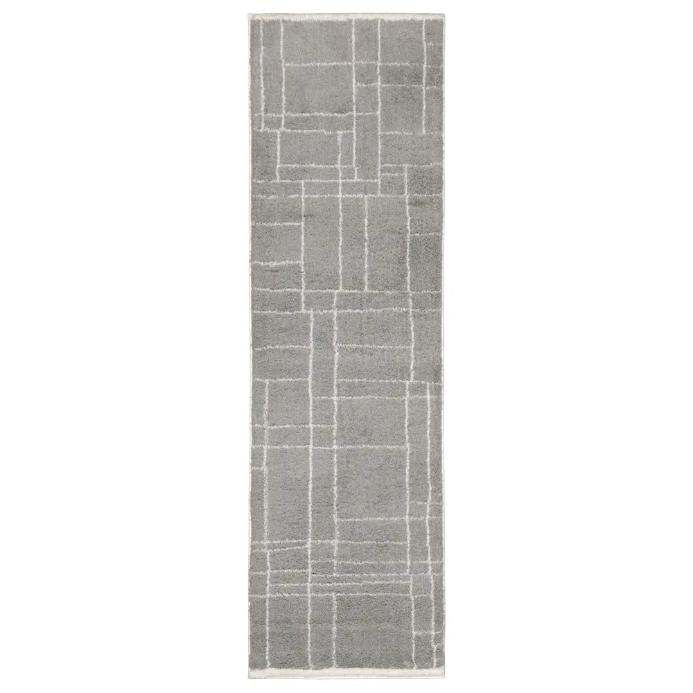 Verona 752G6 Grey/ Ivory Indoor Area Rug - 2'3