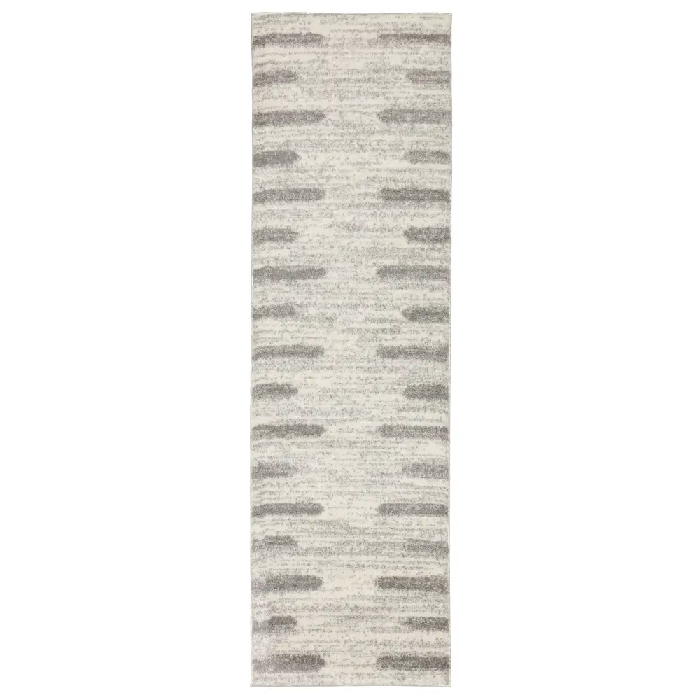 Verona 5605H Ivory/ Grey Indoor Area Rug - 2'3