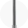 Body: Metallic - Nickel; Base: Metallic - Nickel; Shade (Outside): Gray; Shade (Inside): White