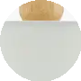 Fixture: Beige; Shade (Outside): Beige; Shade (Inside): White; Cord: Black
