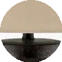 Body: Black; Shade (Outside): Beige; Shade (Inside): White; Finial: Metallic - Brass; Harp: Metallic - Brass; Cord: Translucent