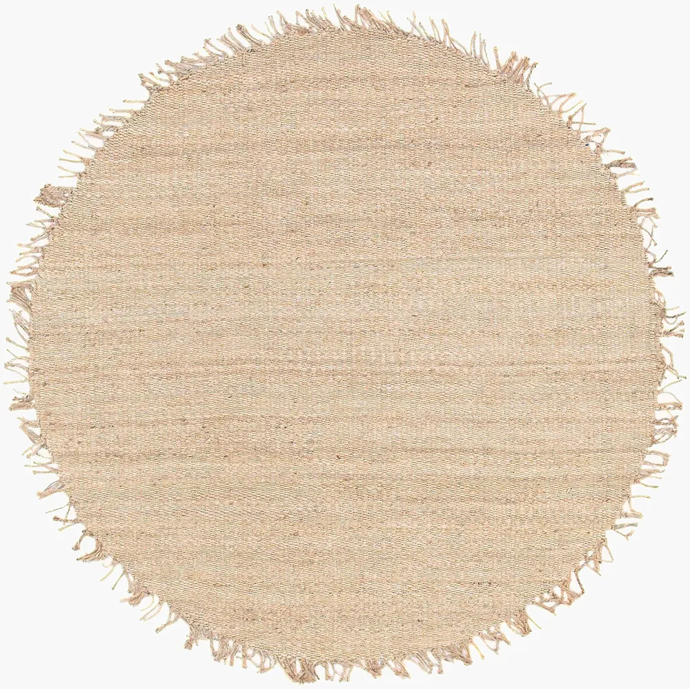 Jute JUTE BLEACH 8' x 8' Handmade Rug