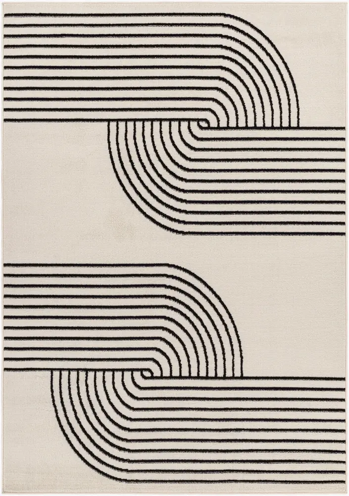 Pisa PSS-2355 5' x 7' Machine Woven Rug