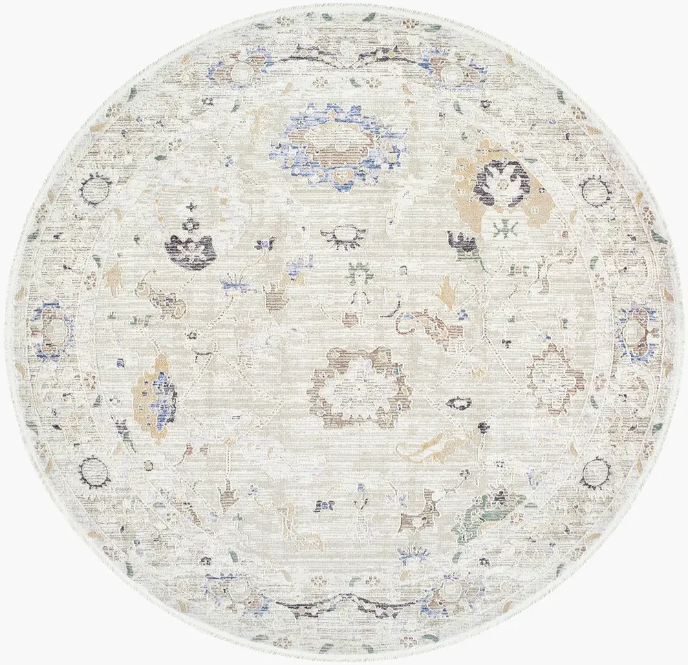 Rivaldo RVD-2305 7' x 7' Machine Woven Rug