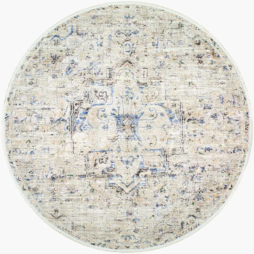 Rivaldo RVD-2308 7' x 7' Machine Woven Rug