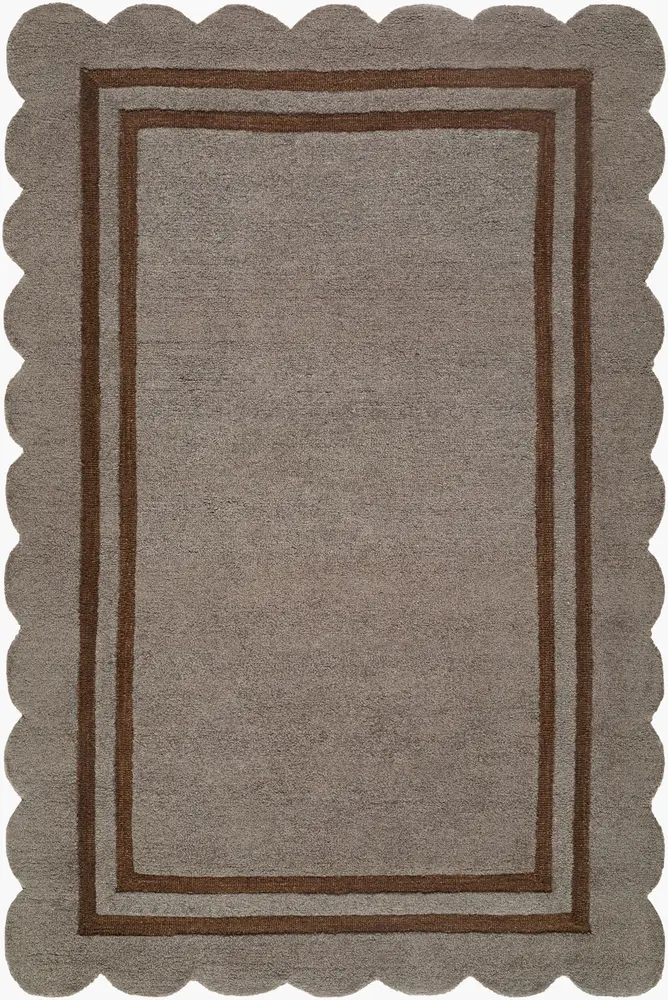 Scalloped SCP-2303 10' x 14' Handmade Rug