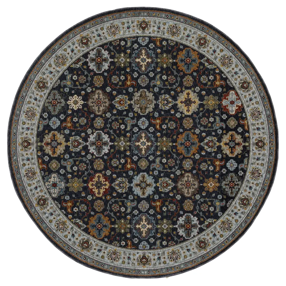 Aberdeen 561B1 Blue/ Multi Indoor Area Rug - 7'10