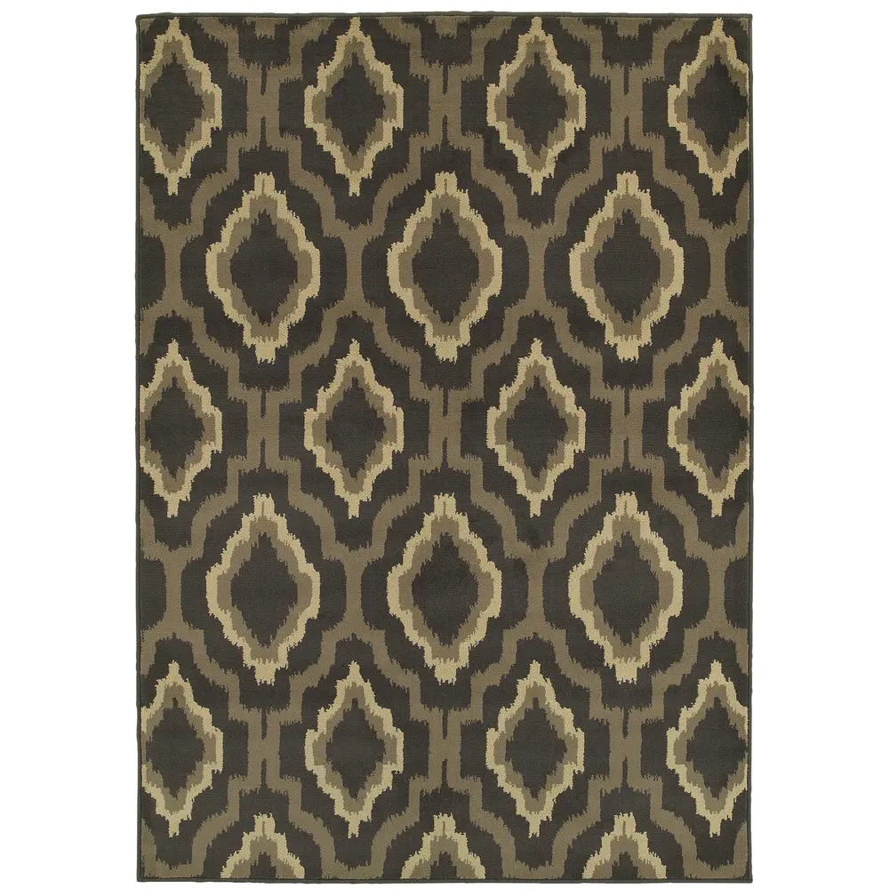 Brentwood 5501D Charcoal/ Grey Indoor Area Rug - 9'10