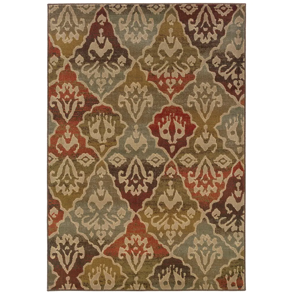 Casablanca 4442C Multi/ Beige Indoor Area Rug - 9'10