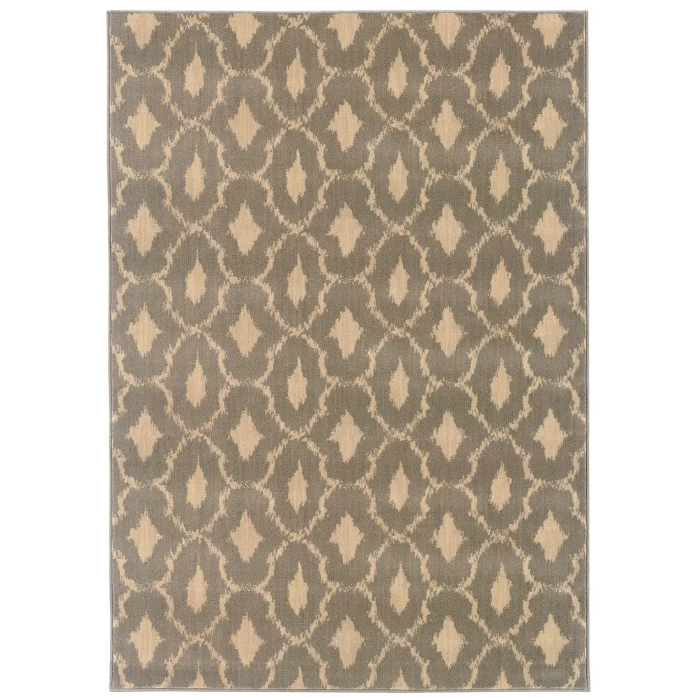 Casablanca 4453A Blue/ Ivory Indoor Area Rug - 9'10