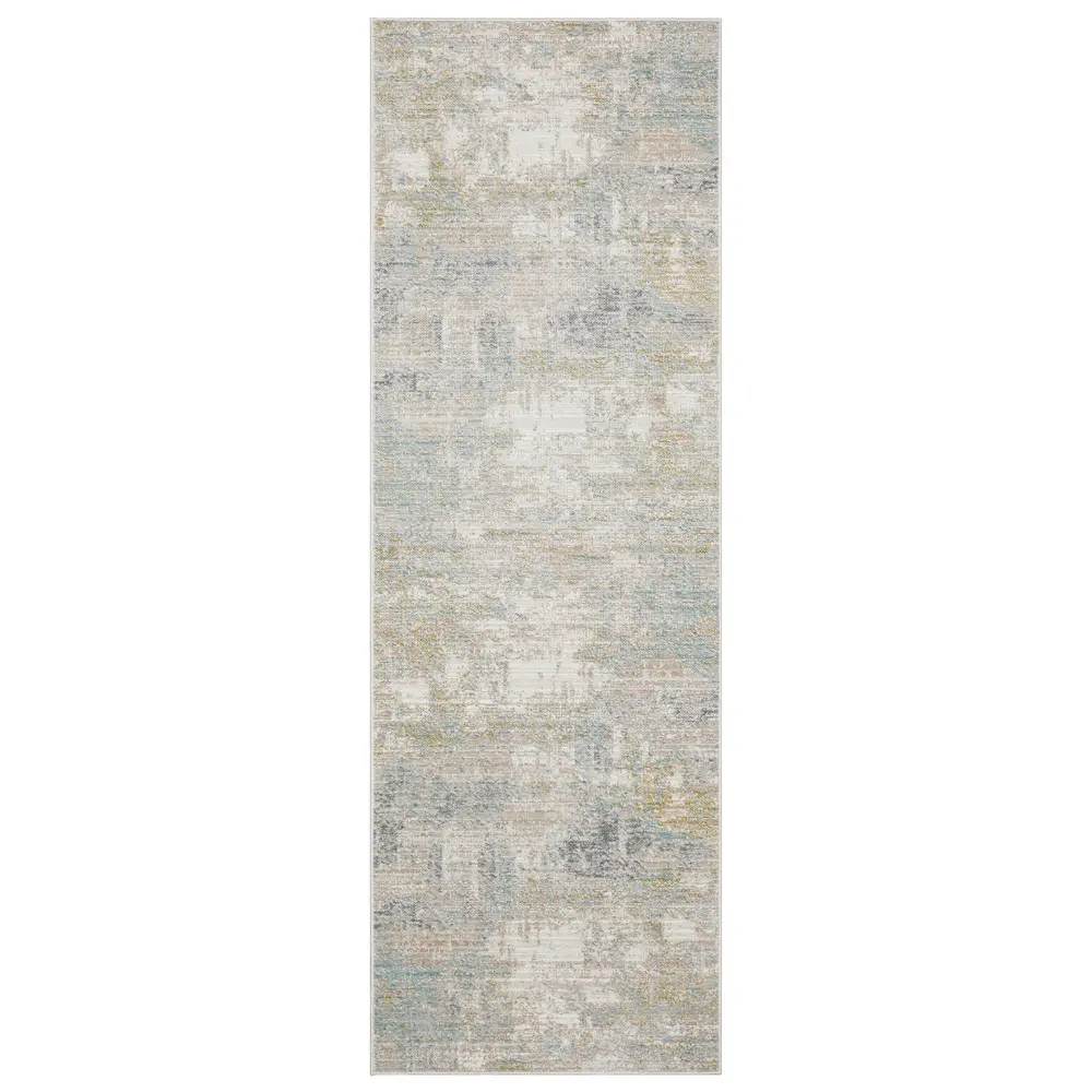 Cavett CAV01 Ivory/ Teal Indoor Area Rug - 2'7