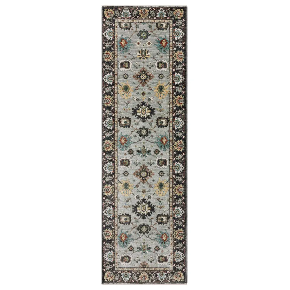 Eliana ELI08 Blue/ Multi Indoor Area Rug - 2'3