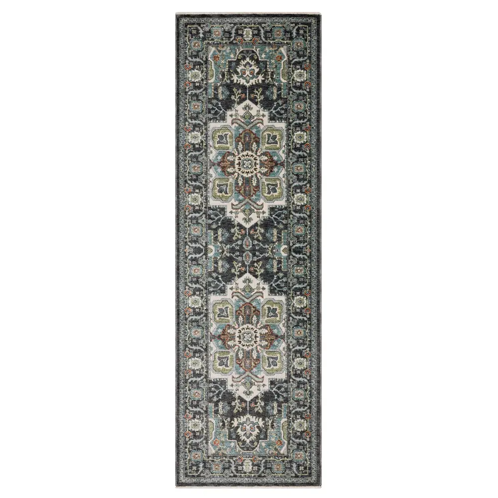 Eliana ELI09 Navy/ Blue Indoor Area Rug - 2'3