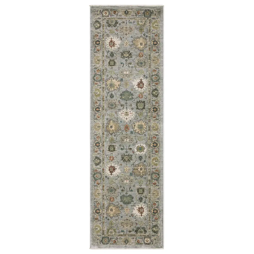 Eliana ELI03 Blue/ Multi Indoor Area Rug - 2'3