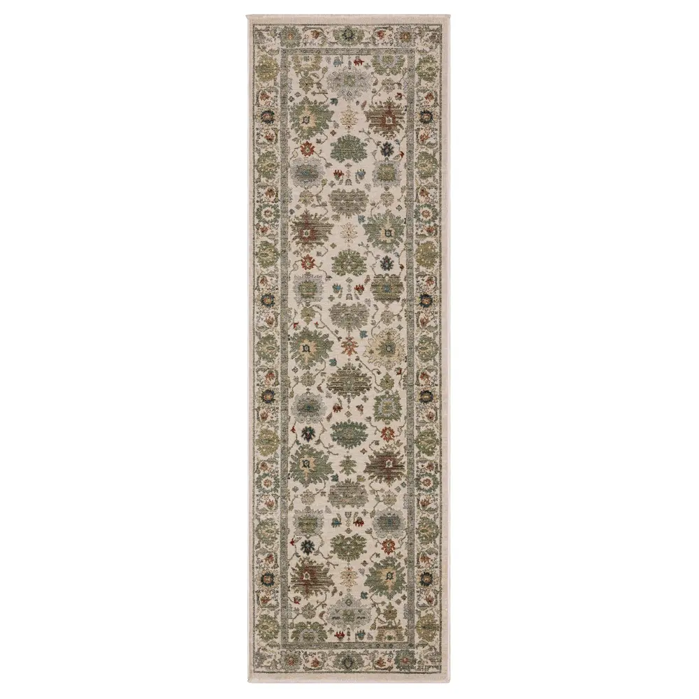 Eliana ELI10 Ivory/ Multi Indoor Area Rug - 2'3