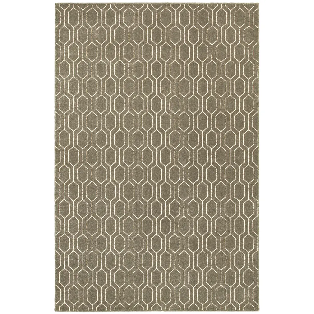 Ellerson 8021D Grey/ Blue Indoor Area Rug - 9'10