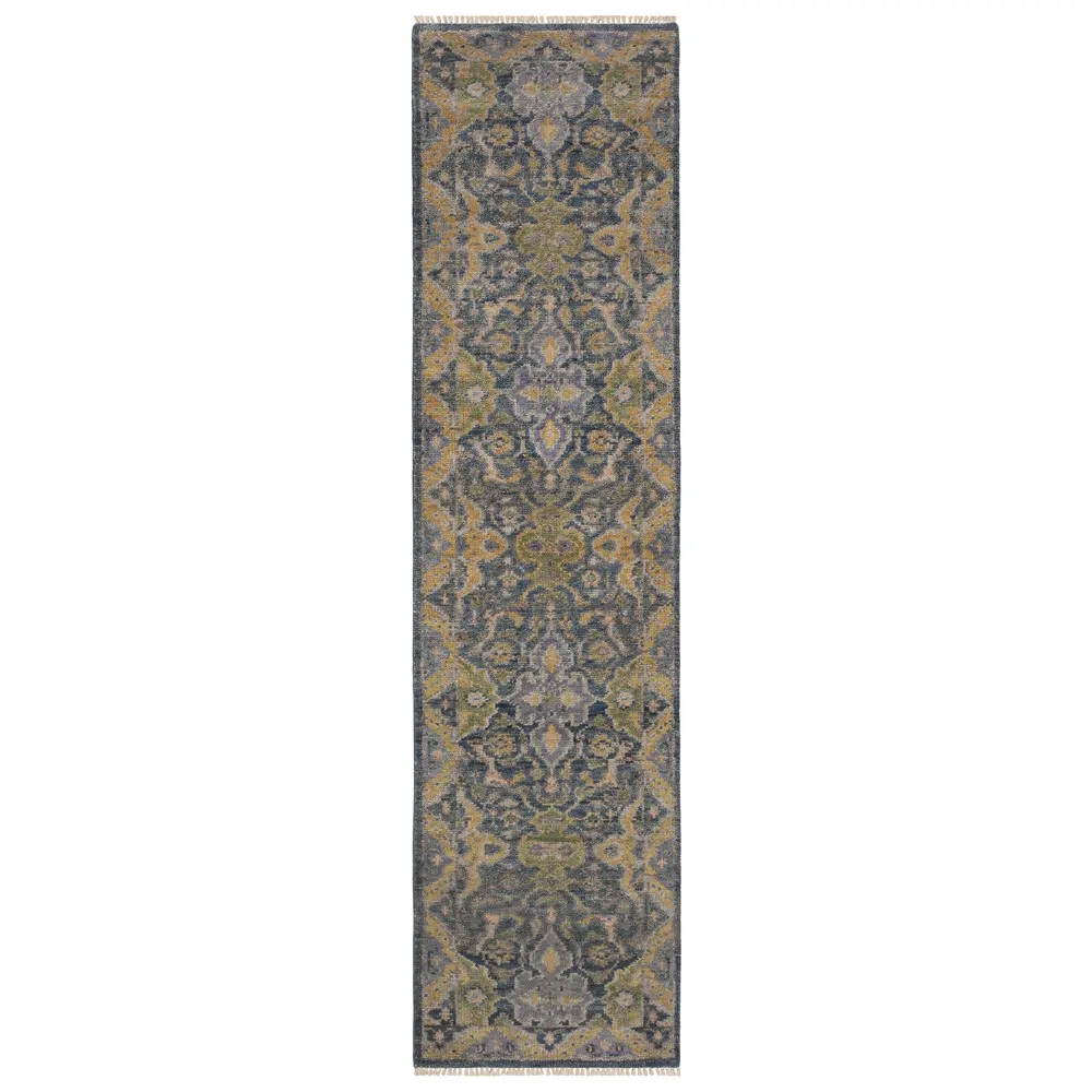 Majorca MAJ03 Blue/ Green Indoor Area Rug - 2'6