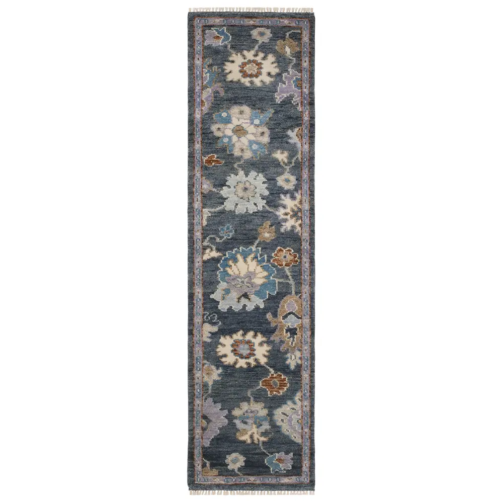 Majorca MAJ07 Blue/ Multi Indoor Area Rug - 2'6