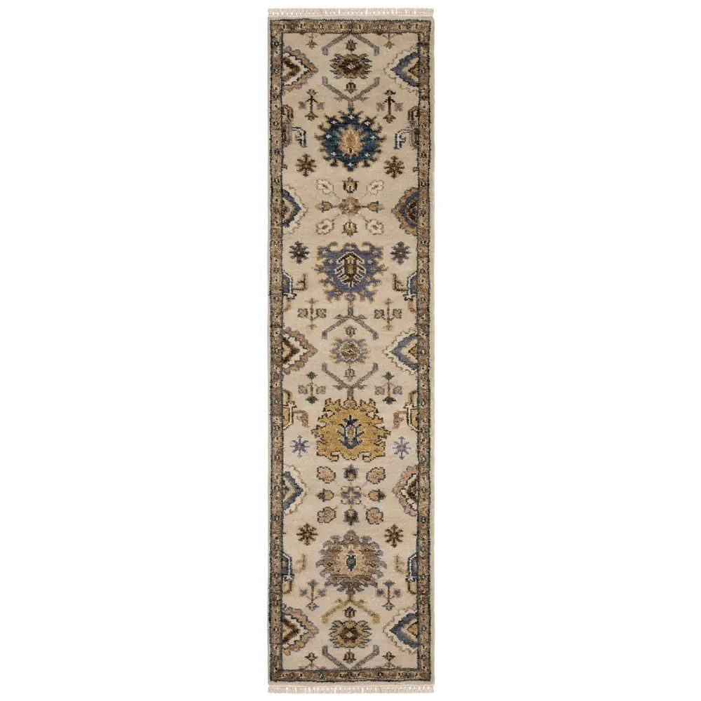 Majorca MAJ08 Ivory/ Multi Indoor Area Rug - 2'6