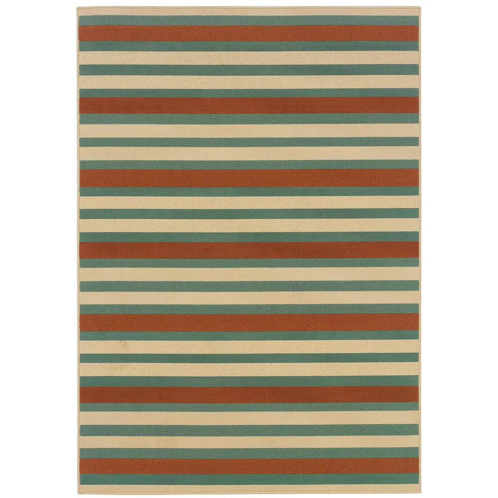 Montego 6990D Blue/ Ivory Indoor/Outdoor Area Rug - 8'6