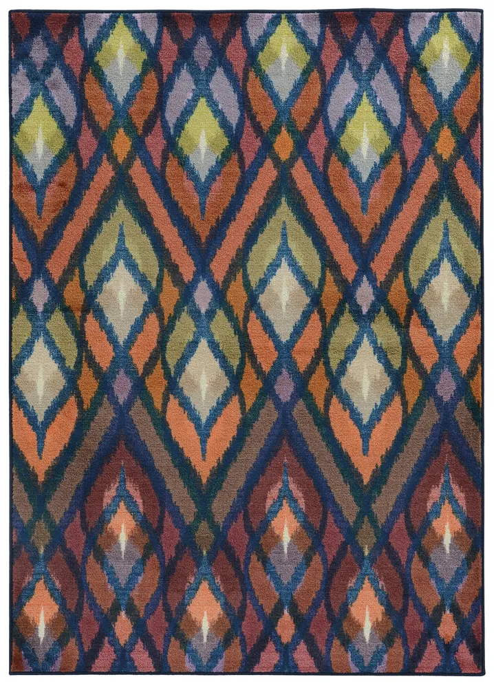 Prismatic 51557 Navy/ Multi Indoor Area Rug - 9'8