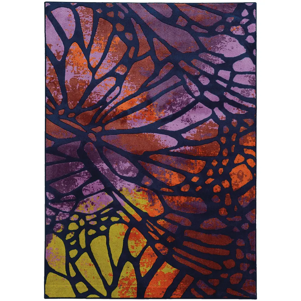 Prismatic 75289 Blue/ Red Indoor Area Rug - 7'10