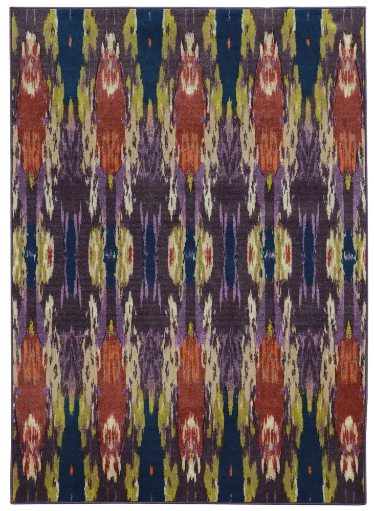 Prismatic 85134 Purple/ Blue Indoor Area Rug - 7'10