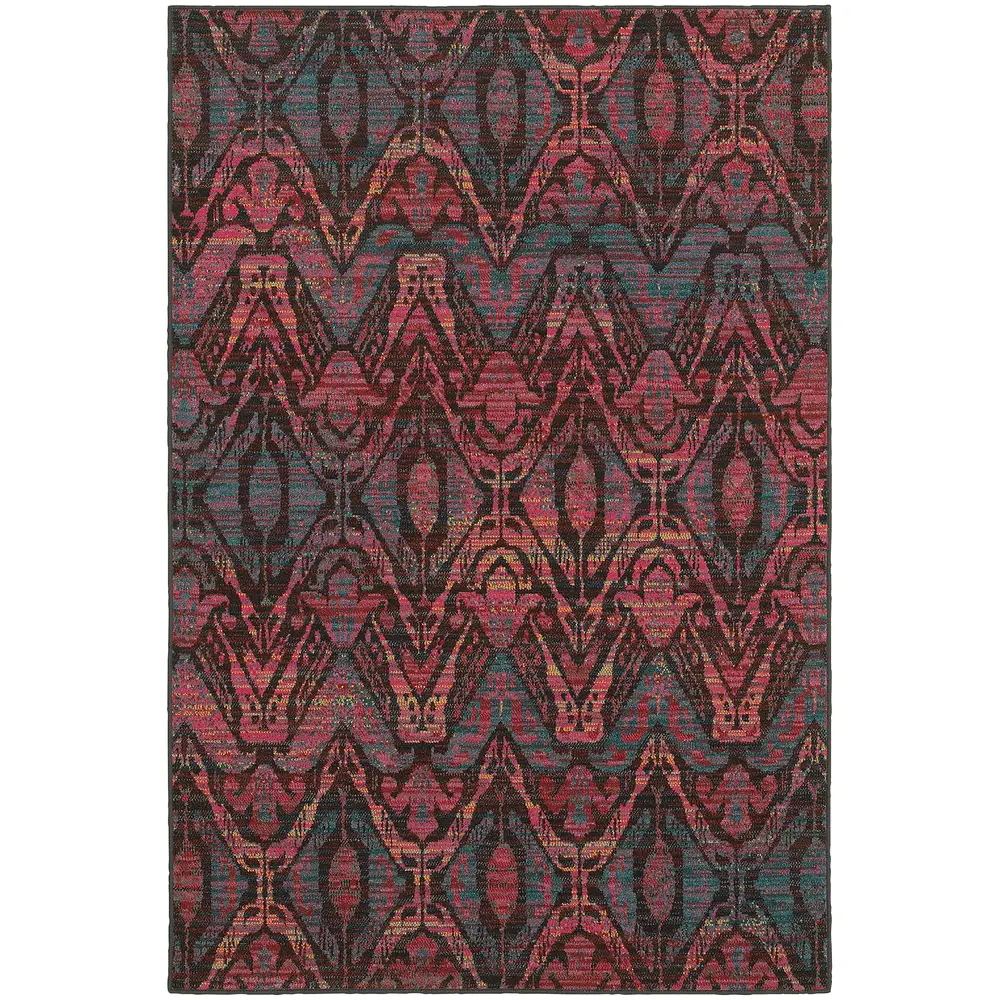 Revival 5562F Pink/ Multi Indoor Area Rug - 9'10