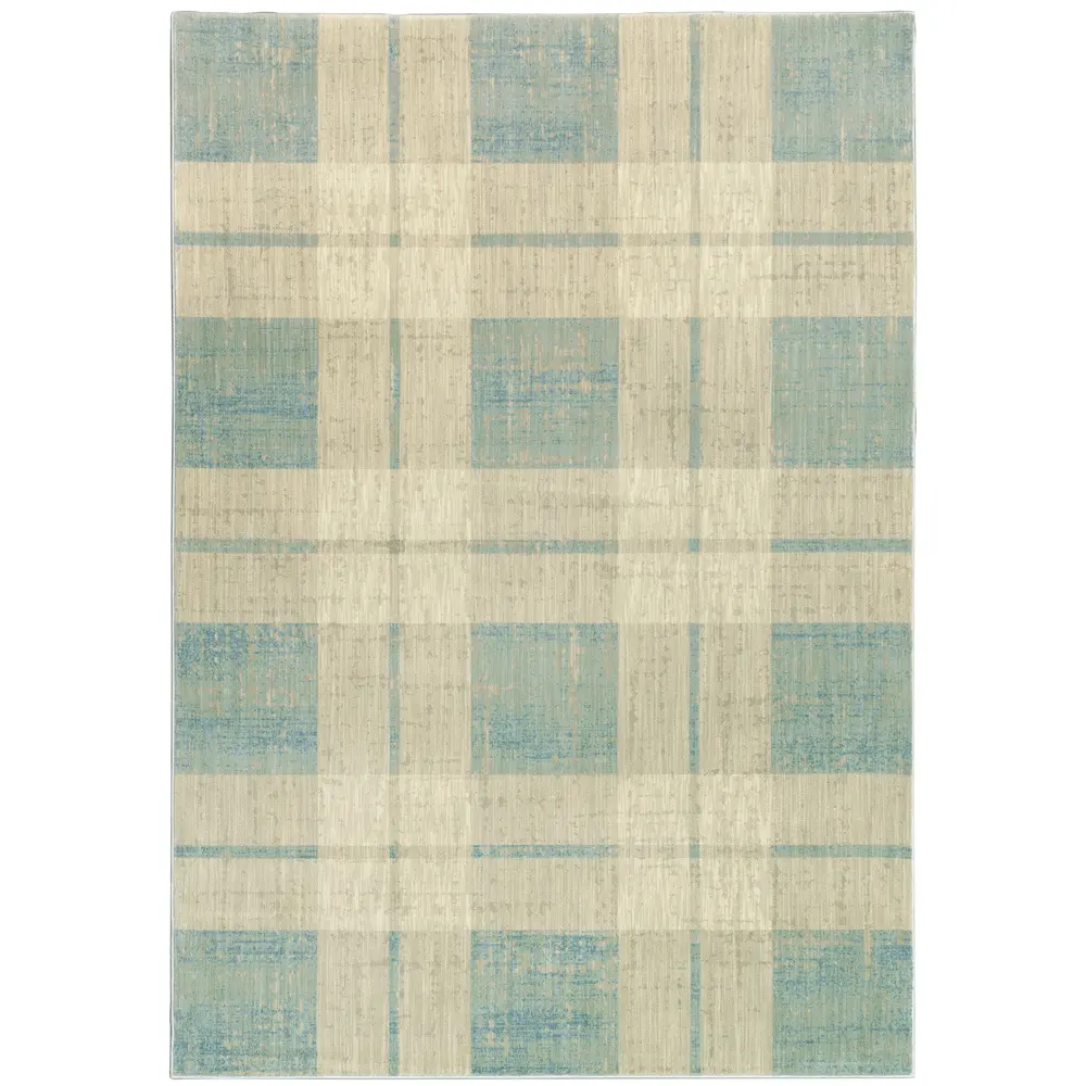 Xanadu 562L6 Blue/ Beige Indoor Area Rug - 9'10