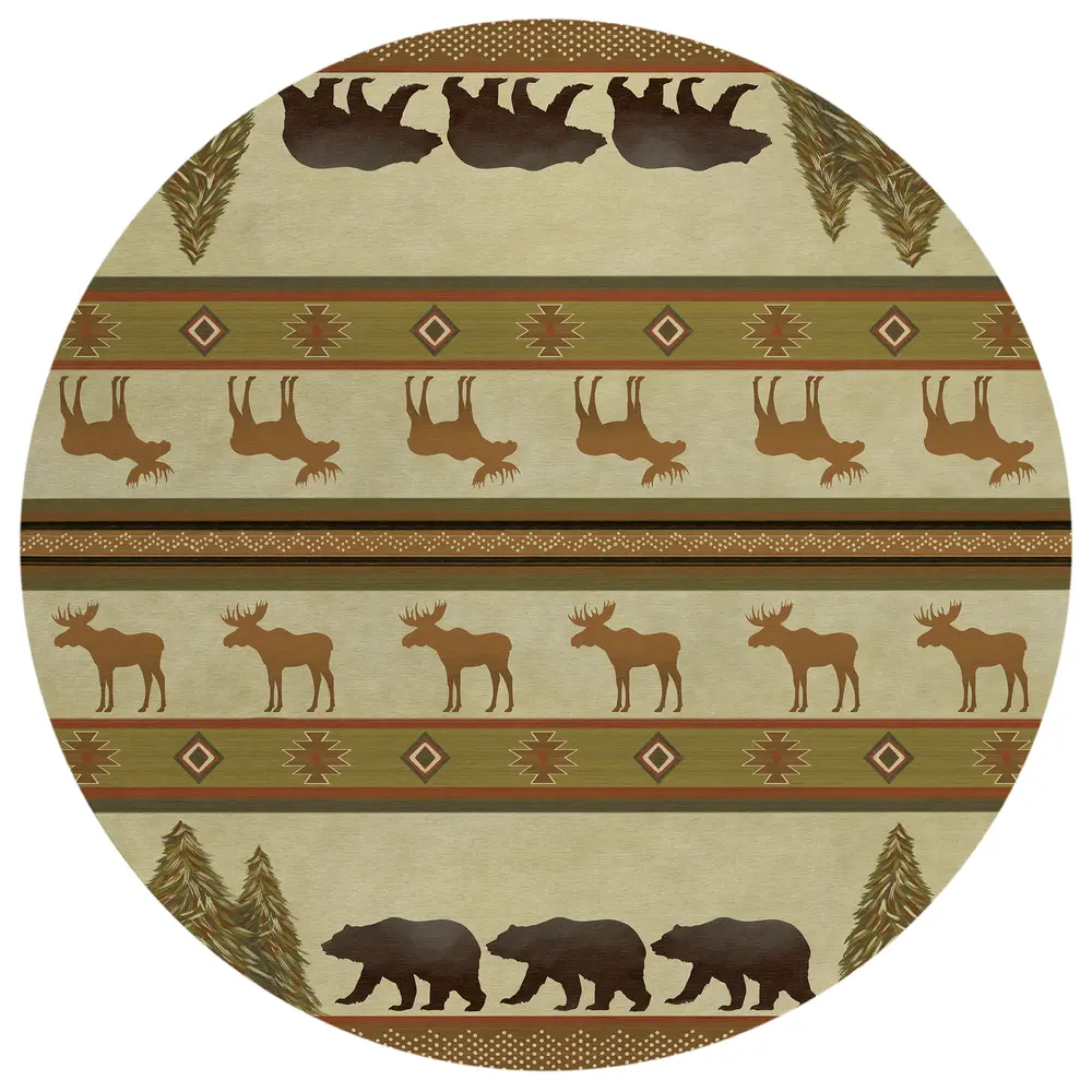 Excursion EX1 Beige 8' x 8' Round