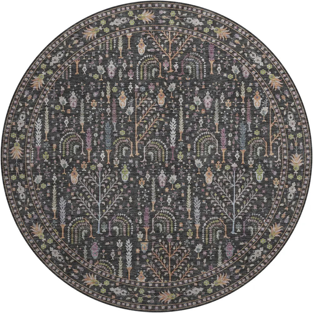 Hatay HY5 Black 8' x 8' Round