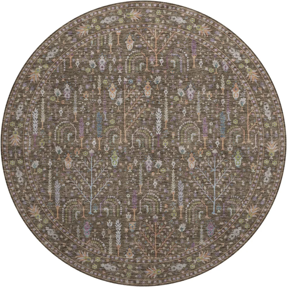 Hatay HY5 Brown 8' x 8' Round