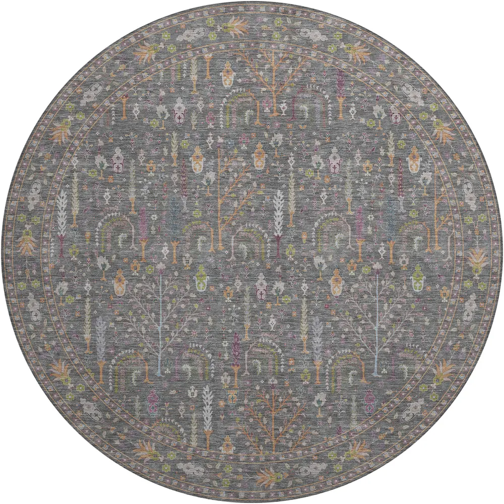 Hatay HY5 Gray 8' x 8' Round