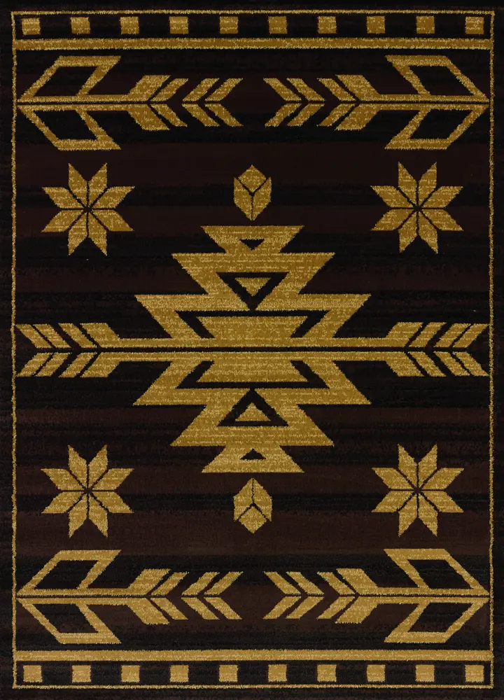 Affinity Teton Brown Runner Rug  1'10