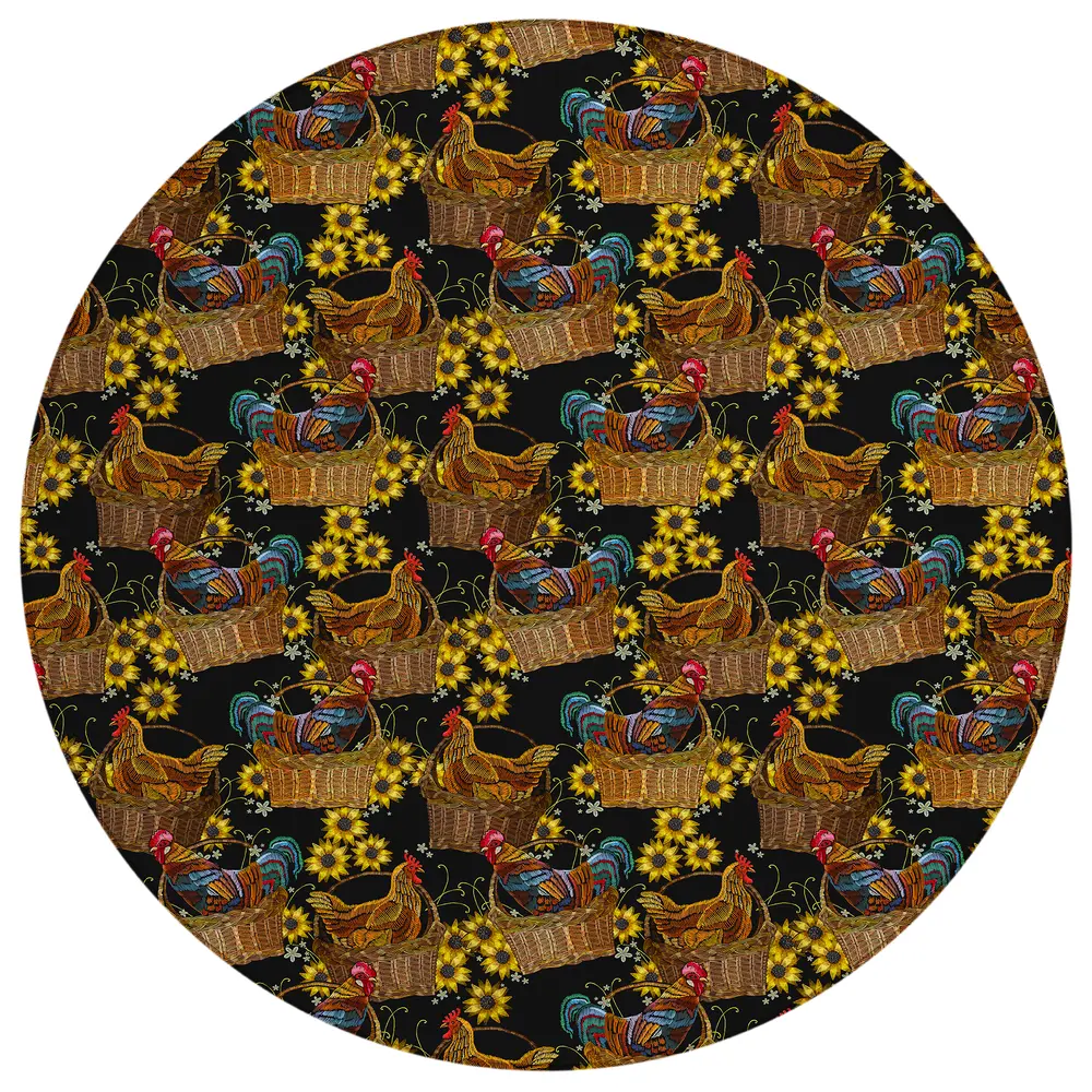 Kendall KE2 Black 8' x 8' Round