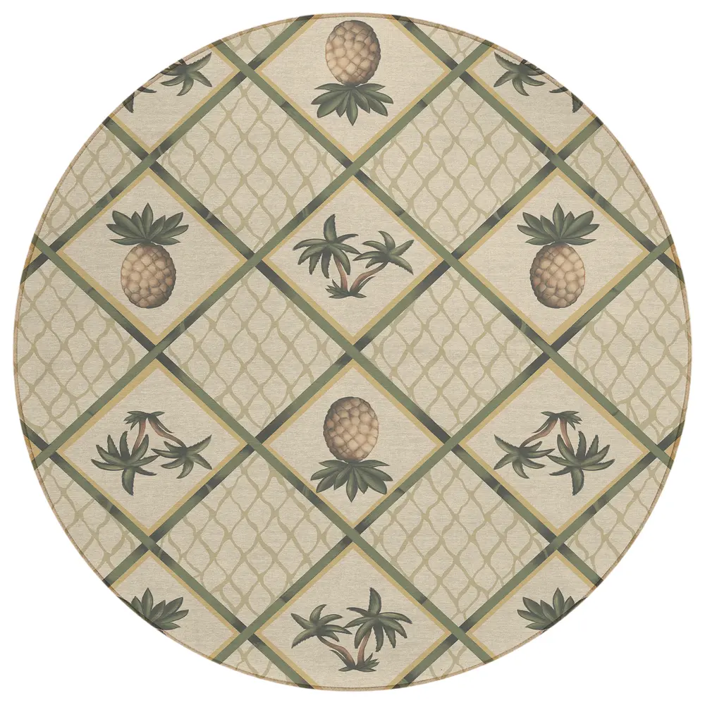 Kendall KE7 Beige 8' x 8' Round