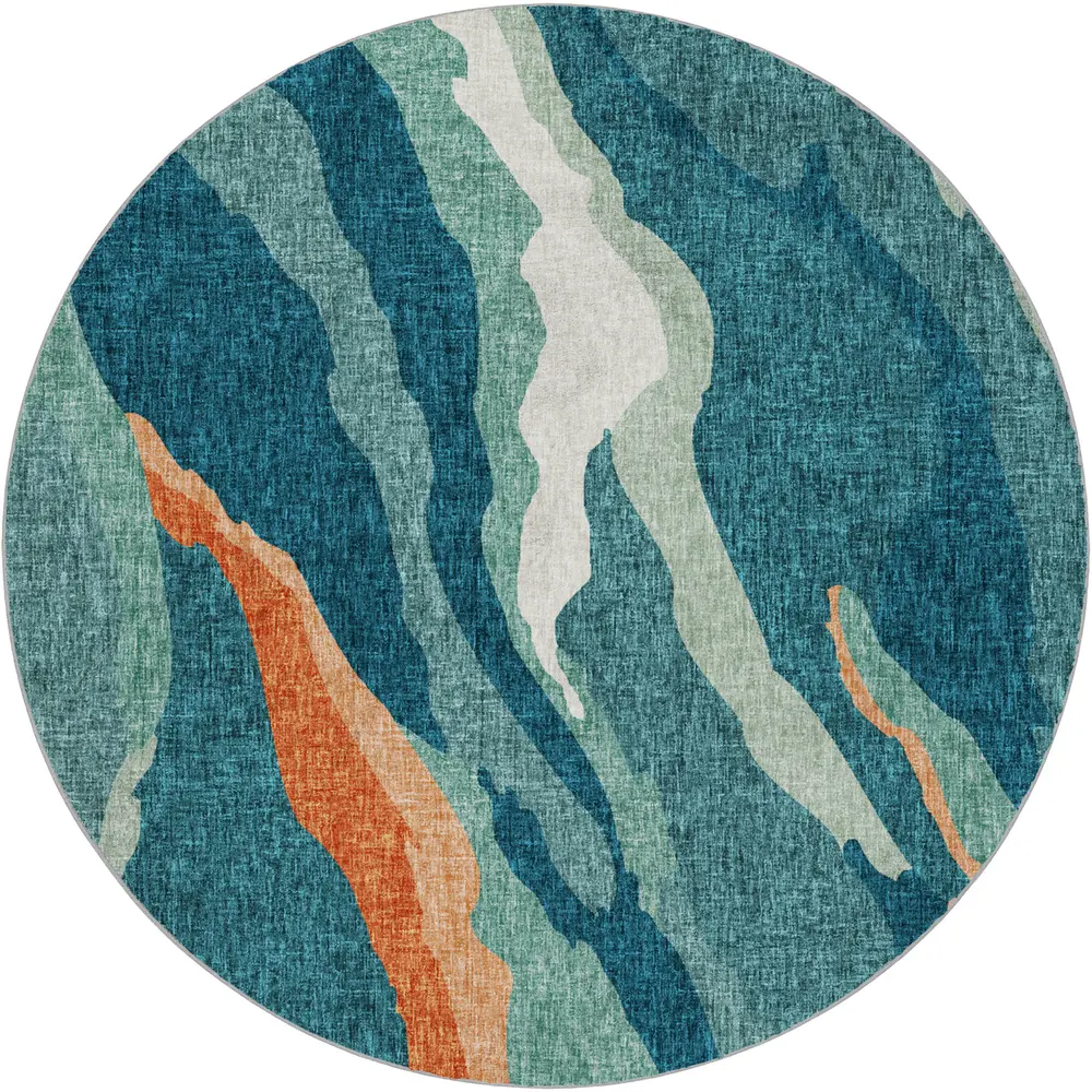 Lorenzo LN4 Teal 8' x 8' Round