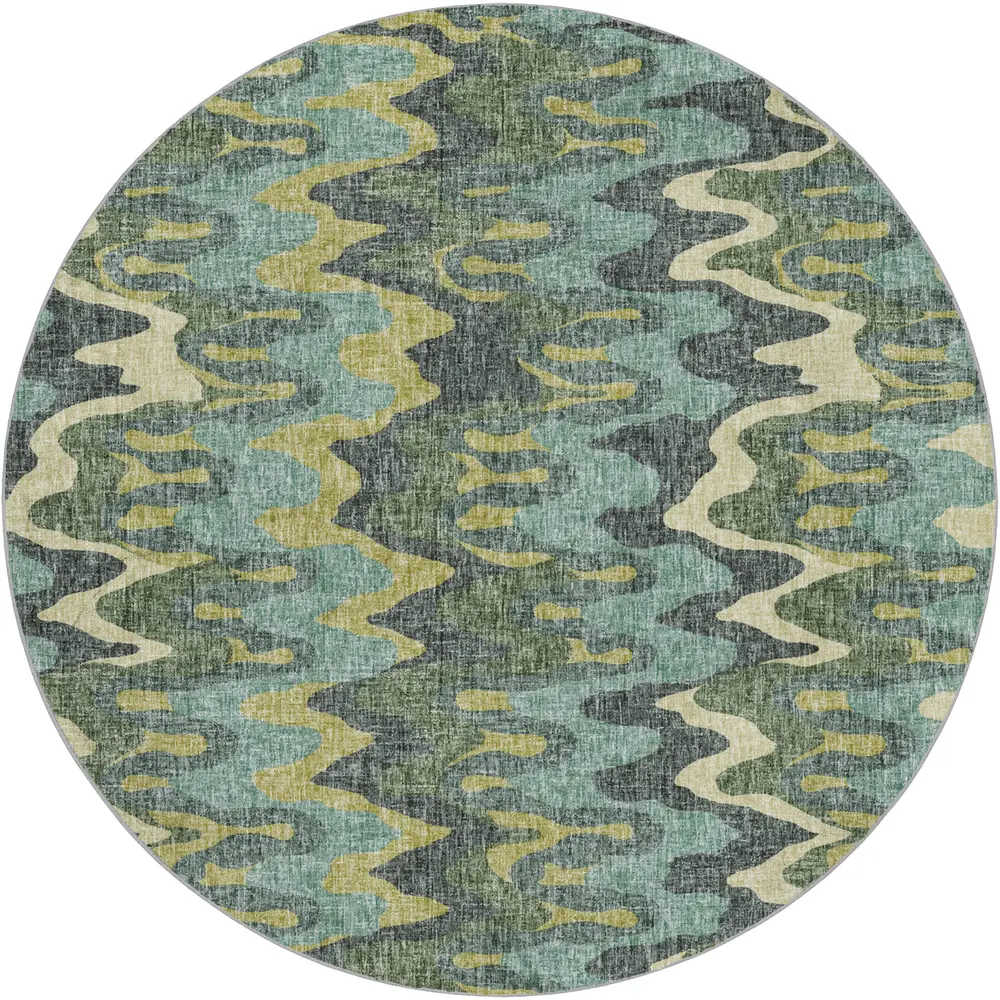 Lorenzo LN6 Teal 8' x 8' Round