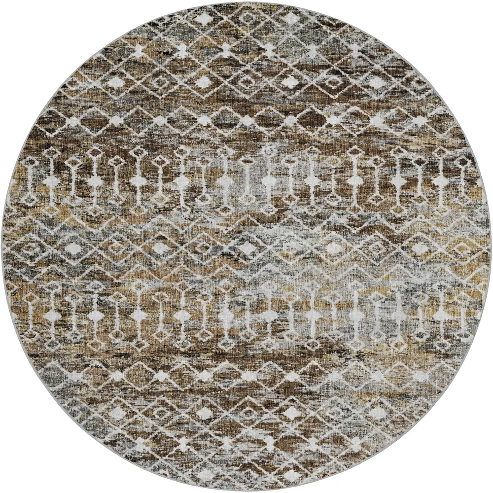 Lorenzo LN7 Brown 8' x 8' Round