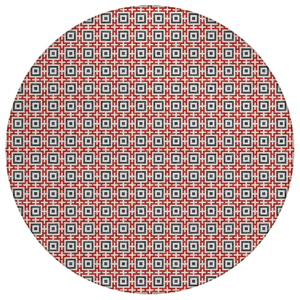 Marlo MO1 Red 4' x 4' Round