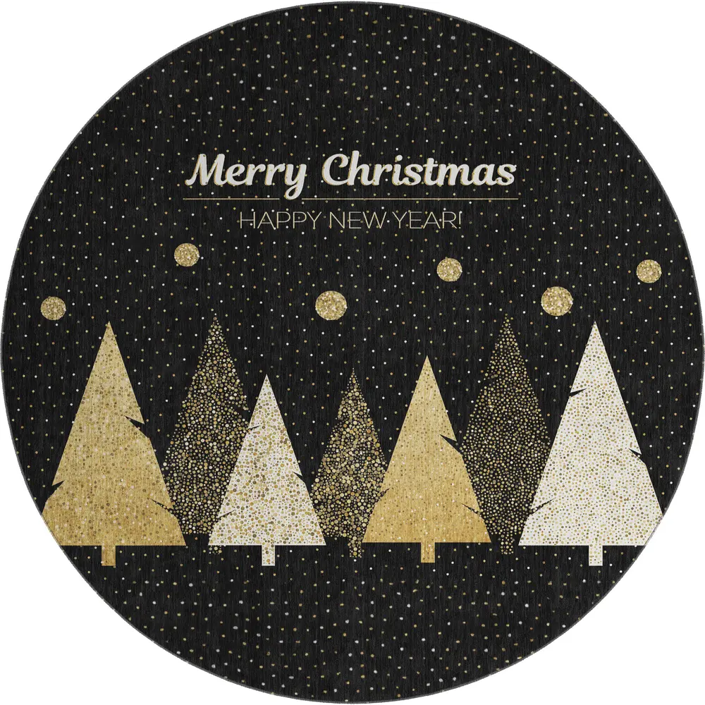 Merry & Bright MY11 Black 8' x 8' Round