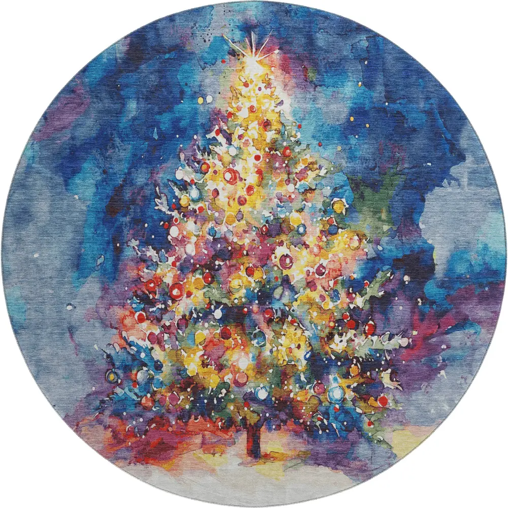 Merry & Bright MY14 Navy 8' x 8' Round