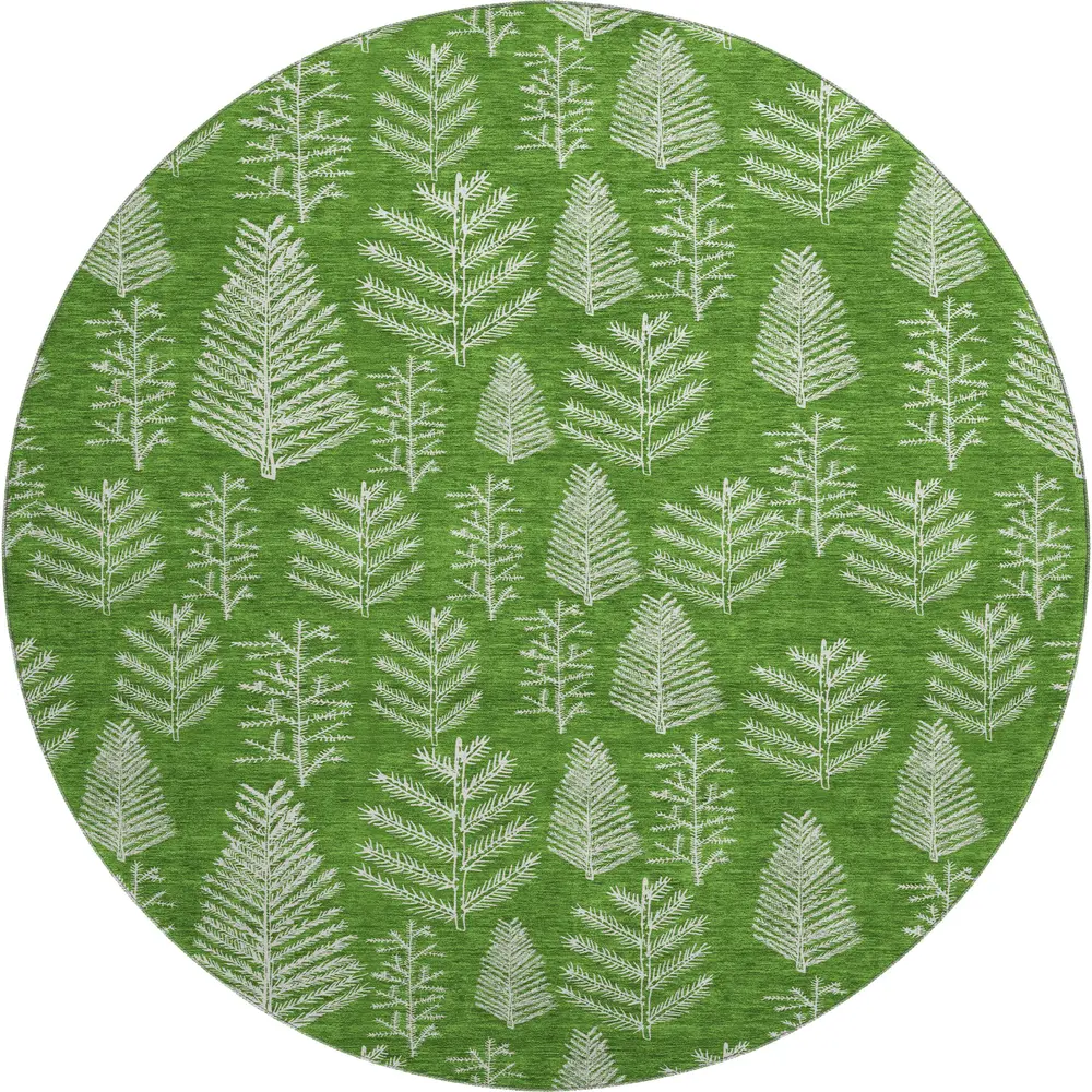 Merry & Bright MY21 Green 8' x 8' Round